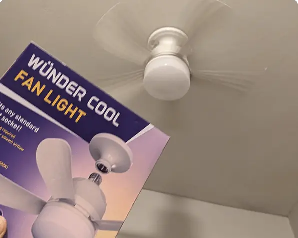 wundercool cool fan light